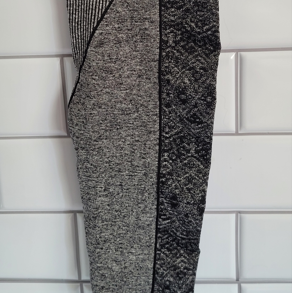 Nux Black & Heather Gray Color Block Compression … - image 4